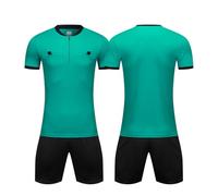 WEANGCW8238JIAN Camiseta de árbitro de fútbol, Ropa de árbitro Profesional, Traje de árbitro de fútbol, diseño Neutro, Secado rápido (Verde, 2XL)