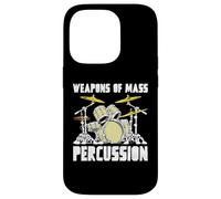 Weapons of Mass Percussion Drum Kit Vintage Music Carcasa para iPhone 14 Pro