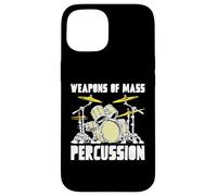 Weapons of Mass Percussion Drum Kit Vintage Music Carcasa para iPhone 15