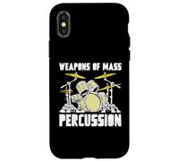 Weapons of Mass Percussion Drum Kit Vintage Music Carcasa para iPhone X/XS