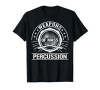 Weapons of Mass Percussion for a Drummer Camiseta gráfica económica, Hombre, Negro, M