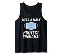 Wear A Mask Protect Grand - Gift for Grandchildren Camiseta sin Mangas