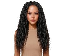 Wear and Go Adornos frontales de encaje con Base de seda for cabello humano, adorno rizado europeo negro Natural con cordones transparentes, línea de cabello prearrancada(18 inch,6x6inch)