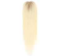 Wear and Go Adornos humanos for mujer de 16 pulgadas for adelgazar el cabello, pieza de peluca de 3x5 pulgadas for extensiones de cabello Remy Real(T9-613)