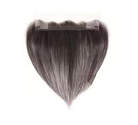 Wear and Go Peluca Frontal De Cabello Humano Con Línea De Encaje De 13 × 2 Pulgadas Con Extensión De Pelos De Hilo De Pescar Ajustable, Parche Invisible For La Frente De 14 Pulgadas(Natural Black)