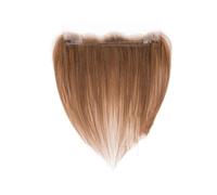 Wear and Go Peluca Frontal De Cabello Humano Con Línea De Encaje De 13 × 2 Pulgadas Con Extensión De Pelos De Hilo De Pescar Ajustable, Parche Invisible For La Frente De 14 Pulgadas(Light Brown)