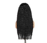 Wear and Go-peluca rizada birmana sin pegamento, cabello humano con rizos en espiral, pelucas de encaje HD for mujeres, densidad 300 Wiglets(Black-5x5lace,20inch)