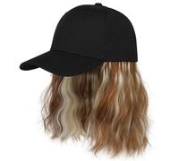 Wear and Go Pelucas de 20 cm for mujeres negras, estilo africano, rizado, sintético, con lengua de pato.(Brown Golden)