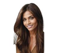Wear and Go Prótesis capilares de 12x13 cm con cabello humano natural for mujer, postizos de 25 cm for disimular la falta de cabello, ideales for uso diario.(Light Brown)