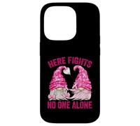 Wear Pink For Breast Cancer Awareness with Cute GNOME Carcasa para iPhone 14 Pro