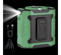 Wearable Belt, Personal Waist Blower, Rechargeable Cooling Device, 9.7x9.4x6.9cm, 100-Speed Airflow Control, Compact 5000mah Fan Unit, for Travel Outdoor Hiking Daily Heat
