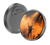 Wearable Display Badge, Smart Digital Photo Frame, Video Player with Screen Feature, Portable Electronic Badge Device, Anime Badges with Stylish Design, Display Gadget for Trade Show