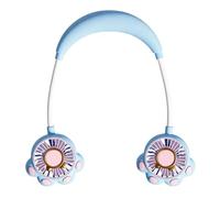Wearable Fan 2-Speed Silicone Quiet Hands Free Travel Cute Personal Fan