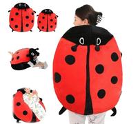 Wearable Ladybug Pillow,Removable Machine Washable Oversized Ladybugs Decorative Pillows,Cute Warm Soft Plush Giant Ladybug Cushion for Home & Travel (100cm/39.9 in)