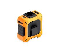 Wearable Waist Fan & Power Bank with Desktop Stand, Belt Fan Clip on Waist USB Rechargeable Mini Portable Cooling Fans with 3 Speeds for Outdoor Work, Travel, Camping (Orange)