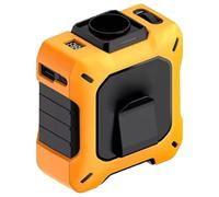 Wearable Waist Fan & Power Bank with Desktop Stand, Desktop Stand - 3-in-1 Hands-Free Cooling Fan, Dual Turbo Airflow, 3 Speeds, Portable USB Rechargeable for Outdoor Camp (yellow)