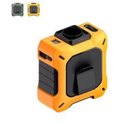 Wearable Waist Fan & Power Bank with Desktop Stand, Dual Turbo Airflow, With Desktop Stand, 3 Speeds, Portable USB Rechargeable for Outdoor, Travel, Work (Yellow)