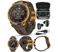 Wearable4U Garmin Instinct Crossover AMOLED Sapphire - Reloj inteligente GPS híbrido resistente de 3 cm, manecillas analógicas, monitoreo de salud y bienestar, seguimiento del sueño, paquete de