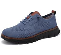 Wearbreeze Shoes for Men, Business Casual Oxford Sneakers Breathable Knit Mesh Upper for Stay Cool and Comfortable (Style_#11,EU_#46)