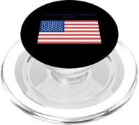 Wearing a Mask is Patriotic PopSockets PopGrip para MagSafe