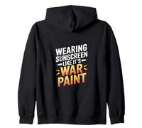 WEARING SUNSCREEN LIKE IT'S WAR PAINT Sudadera con Capucha