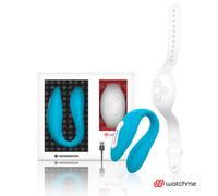 WEARWATCH WatchMe - Vibrador en U para parejas (tecnología dual) - Indigo / Snowy