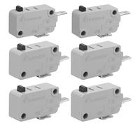 Weasch KW3A Interruptor de puerta de microondas, 16 A, 125/250 V | 4 accesorios de reparación de horno microondas normalmente abiertos + 2 interruptores normalmente cerrados