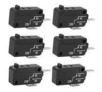 Weasch KW3AT Interruptor de puerta de microondas, 16 A, 125/250 V | 4 accesorios de reparación de horno microondas normalmente abiertos + 2 interruptores normalmente cerrados