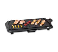 Wëasy STO52, Plancha De Asar Eléctrica con Parrilla, 52 x 27cm, Antihaderente, Temperatura Regulable, 2000 W, Negro.