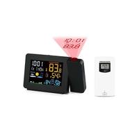 Weather forecast projection clock temperature and humidity electric wave electronic alarm clock