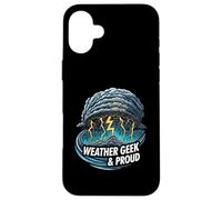Weather Geek & Proud Storm Chaser Meteorologist Design Carcasa para iPhone 16 Plus