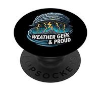 Weather Geek & Proud Storm Chaser Meteorologist Design PopSockets PopGrip Adhesivo