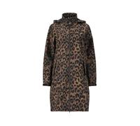 WEATHER REPORT Balmy - Abrigo de lluvia para mujer con capucha, impermeable, cortavientos, con estampado integral, cintura ajustable y capucha, sin PFC, cremallera YKK, costuras selladas, Negro , 42