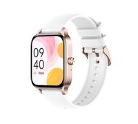 Weather Updates Heart Rate Blood Pressure Monitoring Women?s Health Sports Modes Bluetooth Calls Fashion Design Smartwatch White