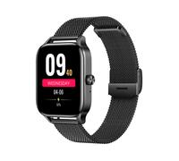 Weather Updates Heart Rate Blood Pressure Monitoring Women?s Health Sports Modes Bluetooth Calls Fashion Design Smartwatch Black
