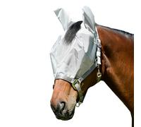 WeatherBeeta ComFiTec Hexi Shield Dual Fly Mask, Plata, Cob