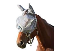 WeatherBeeta ComFiTec Hexi Shield Duo - Máscara antimoscas, color plateado, grande