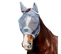 WeatherBeeta ComFiTec - Máscara antimoscas de malla fina con orejas, color gris, extra grande