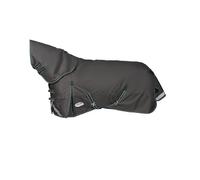 WeatherBeeta ComFiTec Plus Dynamic II - Alfombra de caballo mediana con cuello en A, gris/verde oscuro/blanco, 4'0