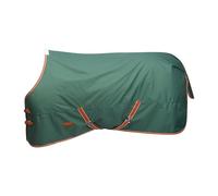 WeatherBeeta ComFiTec Tyro Standard Neck Lite Plus - Alfombra para caballo, verde/naranja quemado/blanco, 4'3