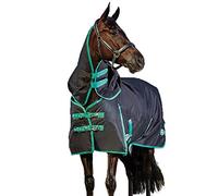 Weatherbeeta Green-Tec 900D Detach A Neck Lite Plus Negro/Verde Botella 4'3