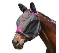 Weatherbeeta - Máscara Mosquera para Caballos de Malla Comfitec Deluxe Duradero (Jaca) (Negro, Morado)