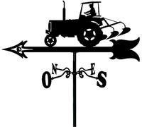 Weathercock - Paleta de viento de acero inoxidable para agricultura, indicador de dirección del viento para jardín, patio, decoración creativa