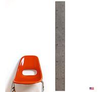 Weathered Gray | Tabla de crecimiento de la regla de madera Old Schoolhouse | pulgadas y centímetros, Wide Weathered Gray