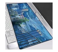 Weathering with You Alfombrilla Raton Anime Gaming Mouse Pad XL 700x300x3 mm,Impermeable con 3mm Base de Goma Antideslizante,Special-Textured Superficie para Ordenador, PC y Laptop,D