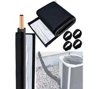 Weatherproof 3-Layer HVAC Pipe Insulation Cover, 59/78x10.6In Fabric Sleeve for Outdoor AC Line Protection on Central Air and Mini Split Units(59x10.6in)