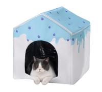 Weatherproof Animal Sanctuary - Resting Bed, Portable Temperature Control, Sleeping Den | Soft Padded Interior Protective Gear, Reliable Outdoor Indoor Haven for Small Pets