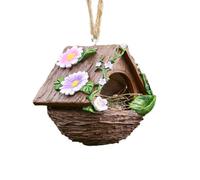 Weatherproof Bird Nesting Shelter, Outdoor Habitat House, Bird Nest Box with Shelter, High Stability Nesting Station, Reinforced Resistant Wood, Efficient Wildlife Management for Garden Usage