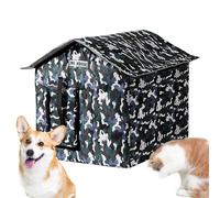 Weatherproof Cat Shelter, Detachable Cat Bed, Sunproof Kitten Cushion, Insulated Pet Shelter with Sturdy Construction and Comfortable Design for Pets, 14.17x12.6x14.57 Inches
