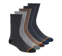 Weatherproof Paquete de 5 calcetines térmicos para hombre con soporte de arco e hilos jaspeados, Variado, 10-13